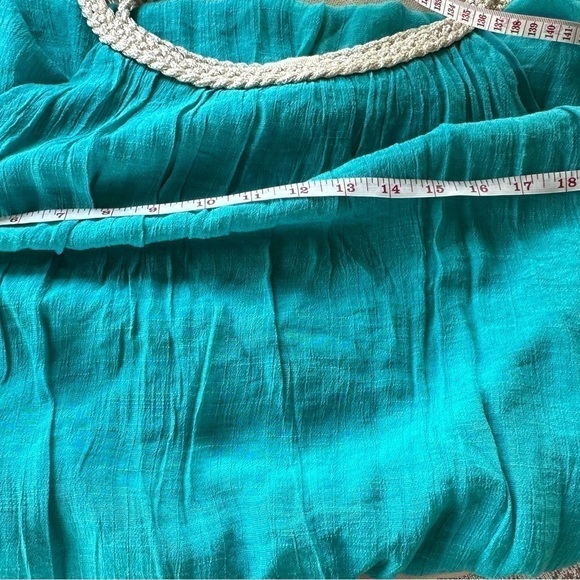 NWOT Indigo soul turquoise tank top. Size 2XL - Picture 7 of 9